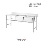 不銹鋼雙星盆台