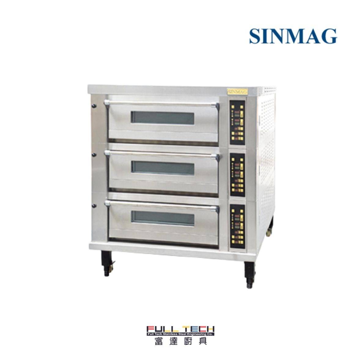 Sinmag 新麥 SK2-623H 亞洲式電烤爐 - 三層商用層爐 Electric Deck Oven