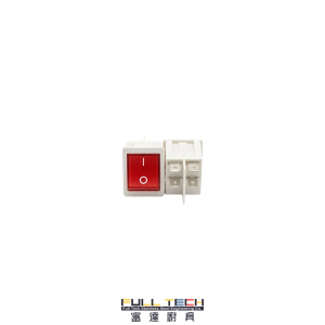 商用 16A 四腳開關掣 (4-Pin Rocker Switch)。配備紅色帶燈電源指示及高負載純銅接點，雙極斷開設計(同時切斷火線及零線)，支援 220V 電路。完美適配商用熱水罉、炸爐及保溫湯池，提供全港專業維修。