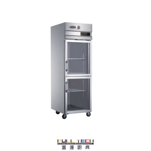 GRISTA SG500C2 企身雙門玻璃商用直冷展示櫃。具備 350L 容量、620mm 慳位機身、SUS201 不銹鋼材質及直冷保濕技術，為香港餐廳水吧、蛋糕店及便利店的最佳陳列保鮮設備。