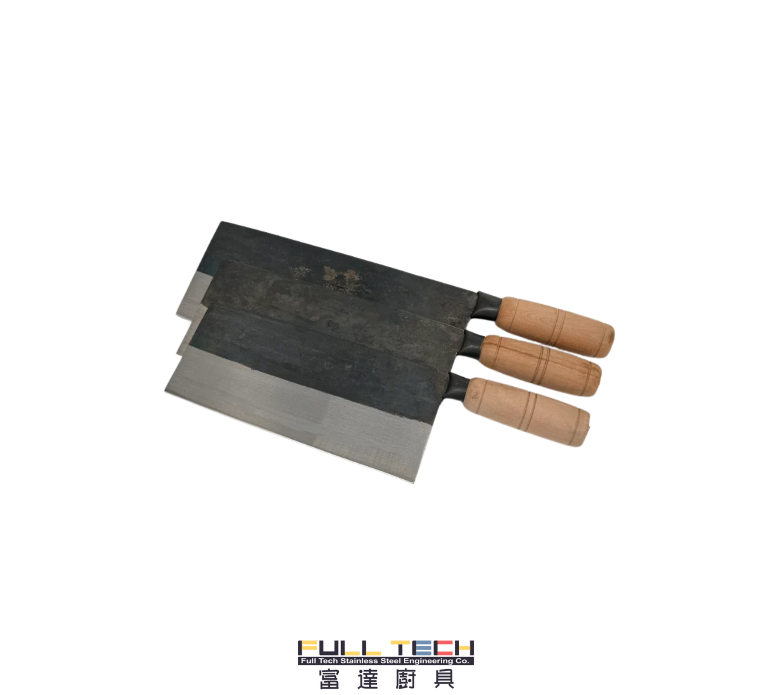 富達廚具提供專業商用木柄夾鋼小片刀 (Clad Steel Small Slicer)。採用傳統夾鋼鍛造工藝，外韌內堅，刀刃極度鋒利持久。經典原木手柄吸汗防滑，專為切薄肉片、菜絲及精細刀工而設，全港餐飲刀具現貨批發。