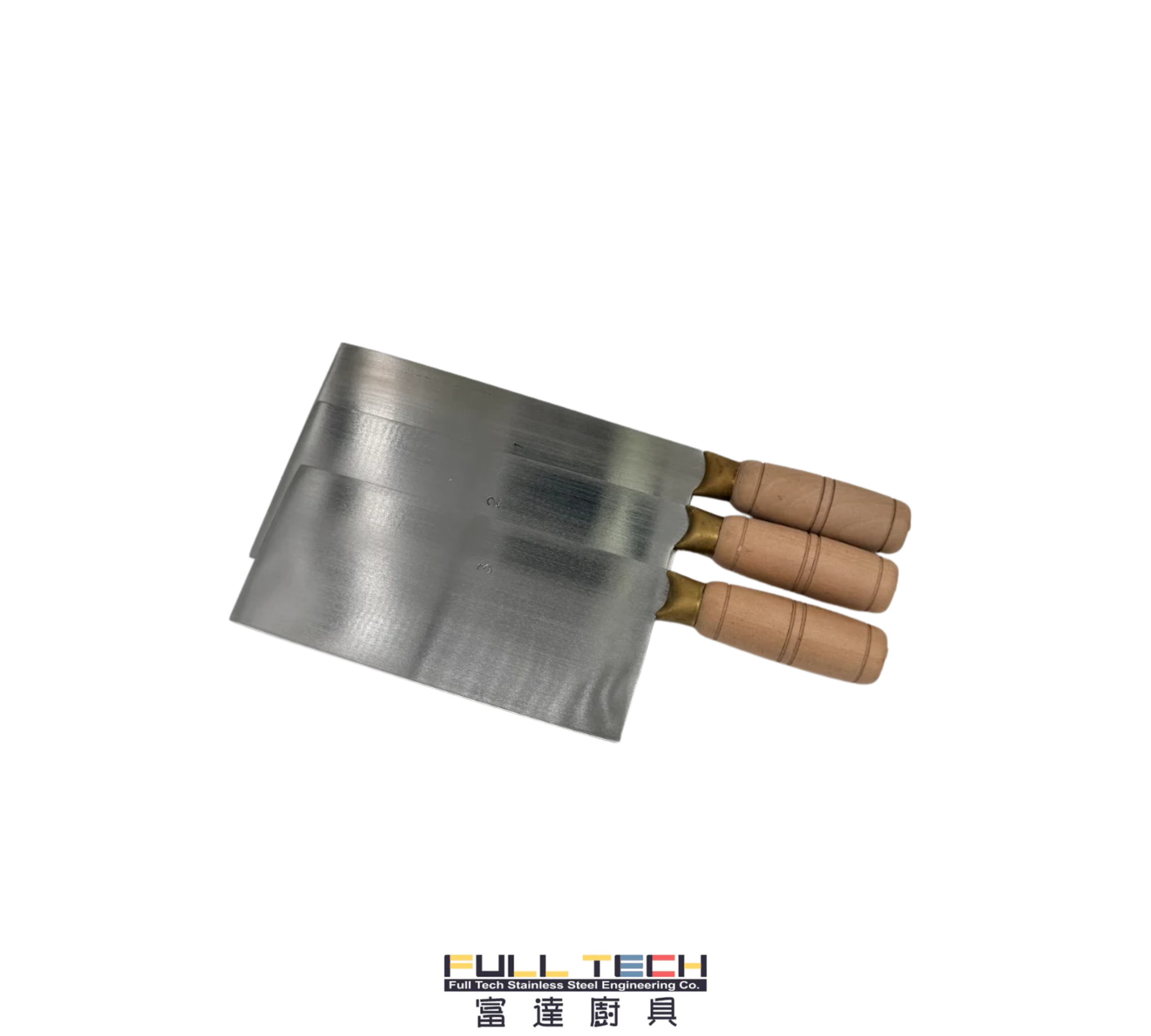 富達廚具提供專業商用木柄鋼小片刀 (Small Slicer)。採用輕薄鋒利鍛造鋼刀身設計，專為切薄肉片、菜絲及精細刀工而設。經典原木手柄吸汗防滑，提供傳統舒適握感，全港餐飲刀具現貨批發。